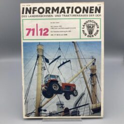 FORTSCHRITT Magazin Jan/1972 INFORMATIONEN des Landmaschinen- und Traktorenbaues der DDR
