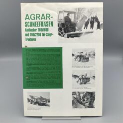 KAHLBACHERER Prospekt Schneefräsen für Steyr-Traktoren