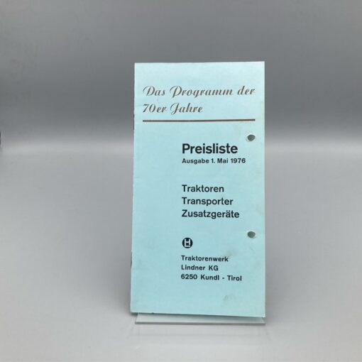 LINDNER Preisliste Mai 1976