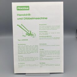 HASSIA Prospekt Handdrill- und Dibbelmaschinen, Einradhacke