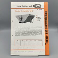 JESSUR Prospekt Trauben- u. Obstverarbeitung