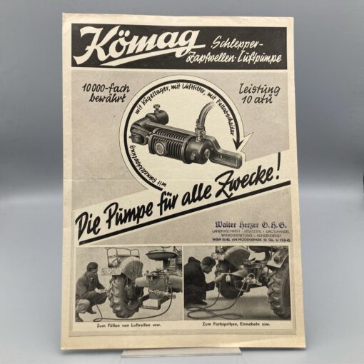 KÖMAG Prospekt Schlepper-Zapfwellen-Luftpumpe