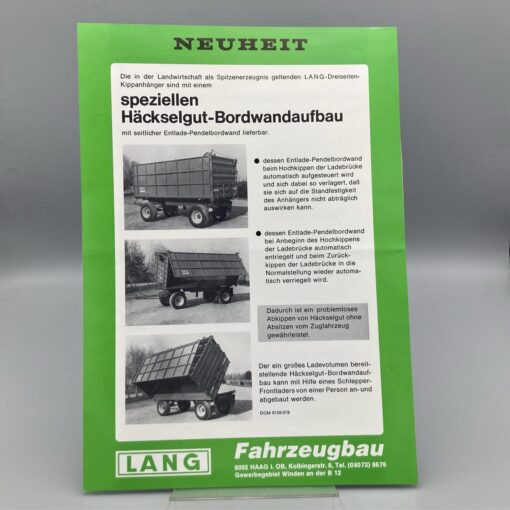 LANG Prospekt Häckselgut-Bordwandaufbau