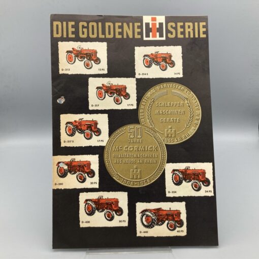 IHC McCormick Agriomatic Prospekt Traktoren+Geräte " die goldene Serie"