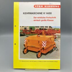 EFKA KLAUSING Prospekt Kehrmaschine K1400