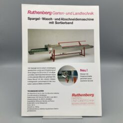 RUTHENBERG Prospekt Spargel-, Wasch- und Abschneidemaschine