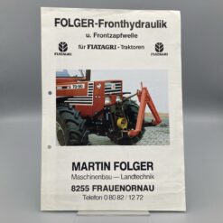 FOLGER Prospekt Fronthydraulik u. Frontzapfwelle für FIATAGRI-Traktoren