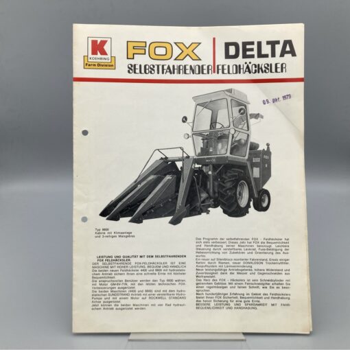 KOEHRING DELTA Prospekt Selbstfahrender Feldhäcksler FOX