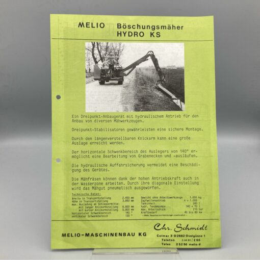 MELIO Prospekt Böschungsmäher