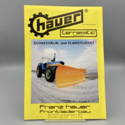 F. HAUER Prospekt Schneeräum- u. Planiergerät