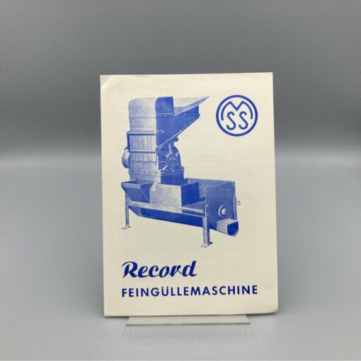 STUMRAUCH Prospekt Feingüllemaschine
