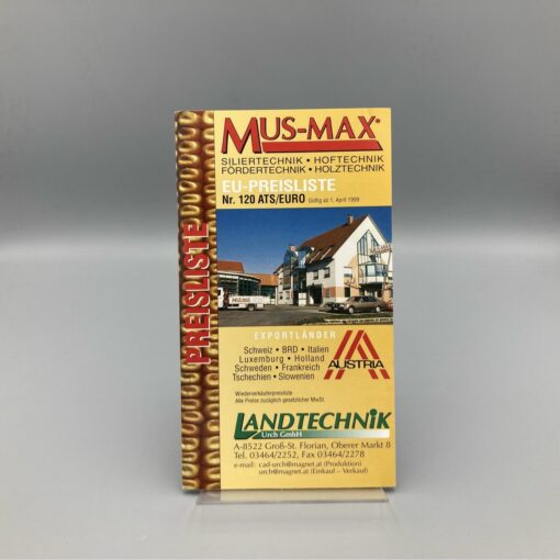 MUS-MAX Preisliste 04/1999