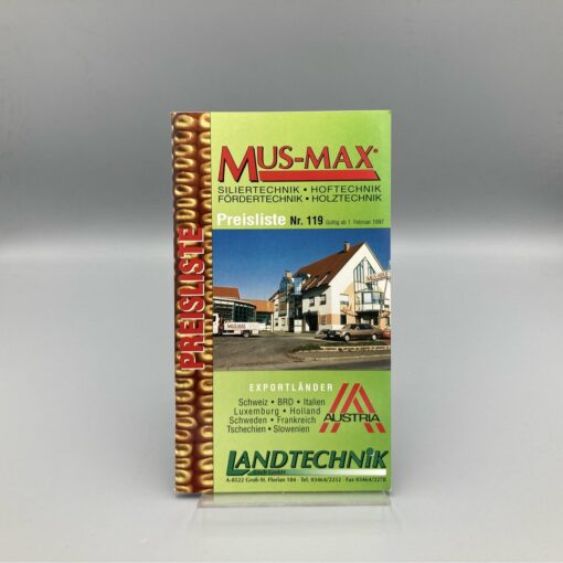 MUS-MAX Preisliste 02/1997