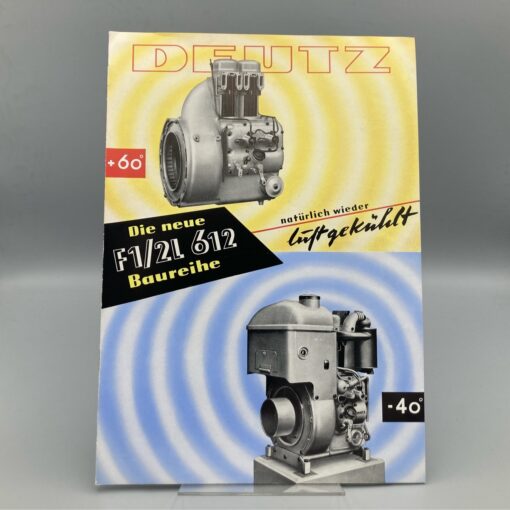 DEUTZ Prospekt Dieselmotoren F1/2L 612 Baureihe