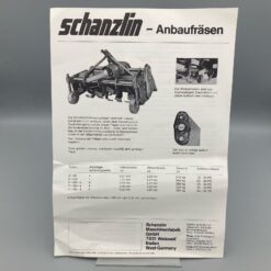 SCHANZLIN Prospekt Anbaufräsen