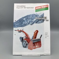 RAPID Prospekt Schneefräse SF 104 Hydrostat