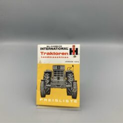 IHC McCORMICK WARCHALOWSKI Preisliste Landmaschinen 01/1976