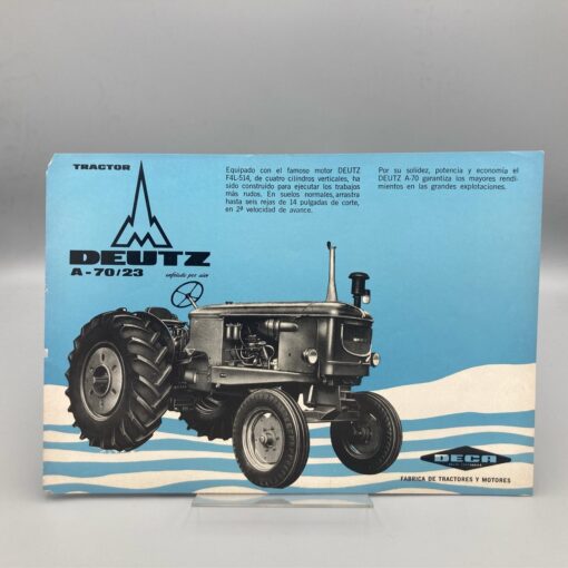DEUTZ Prospekt Traktor A-70/23