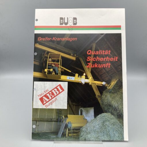 BUOB AEBI Prospekt Greifer-Krananlagen