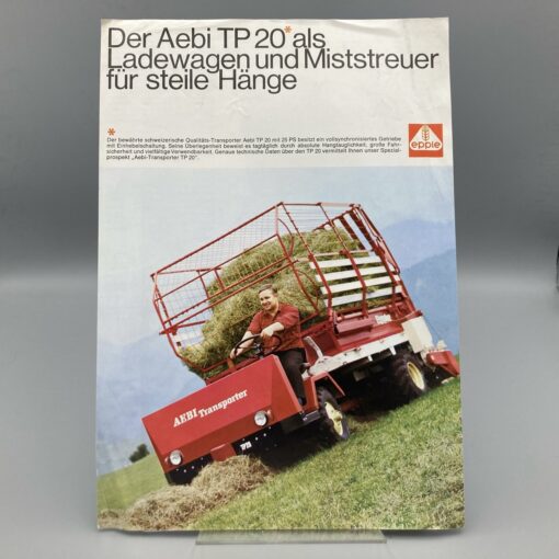 EPPLE Prospekt AEBI TP20 Ladewagen u. Miststreuer