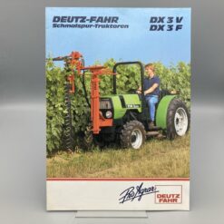 DEUTZ FAHR Prospekt Schmalspur-Traktor DX 3V/3F