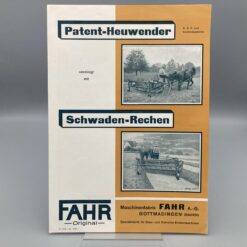 FAHR Prospekt Patent-Heuwender, Schwaden-Rechen