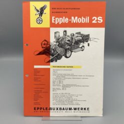 EPPLE Prospekt Mähdrescher Epple-Mobil 2S