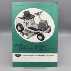 JO BU Prospekt/Preisliste Rasenmäher 01/73