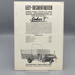 LELY-DECHENTREITER Prospekt Ladewagen "Joker T"