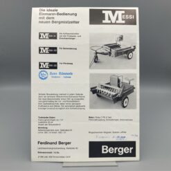 BERGER Prospekt Bergmistzetter "Messi"