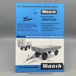 MAACK Prospekt Normal-Anhänger "Komet"