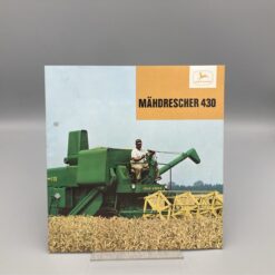 JOHN DEERE Prospekt Mähdrescher 430 vintage brochure