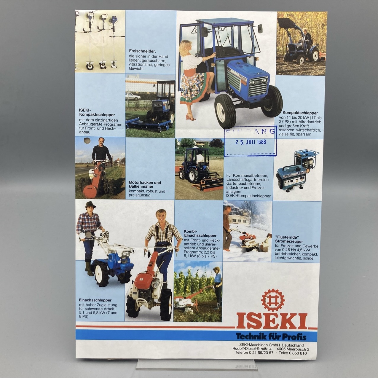 ISEKI Prospekt Programm-Blatt