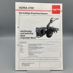 AGRIA Prospekt Einachsschlepper 3700