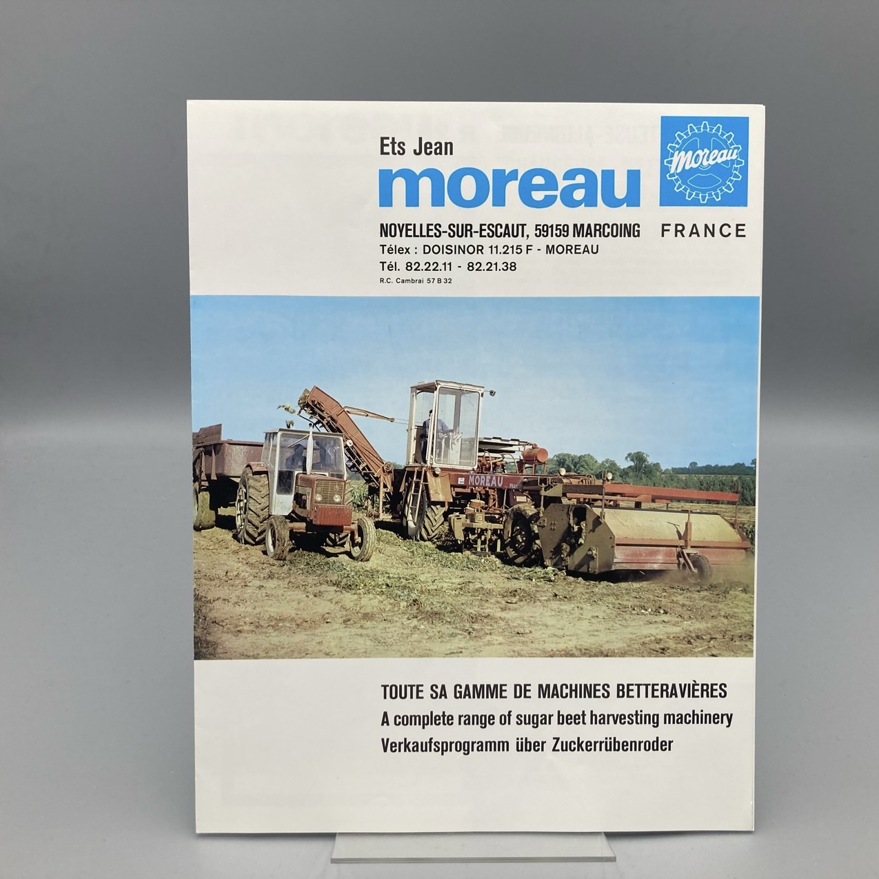MOREAU Prospekt Verkaufsprogramm über Zuckerrübenroder