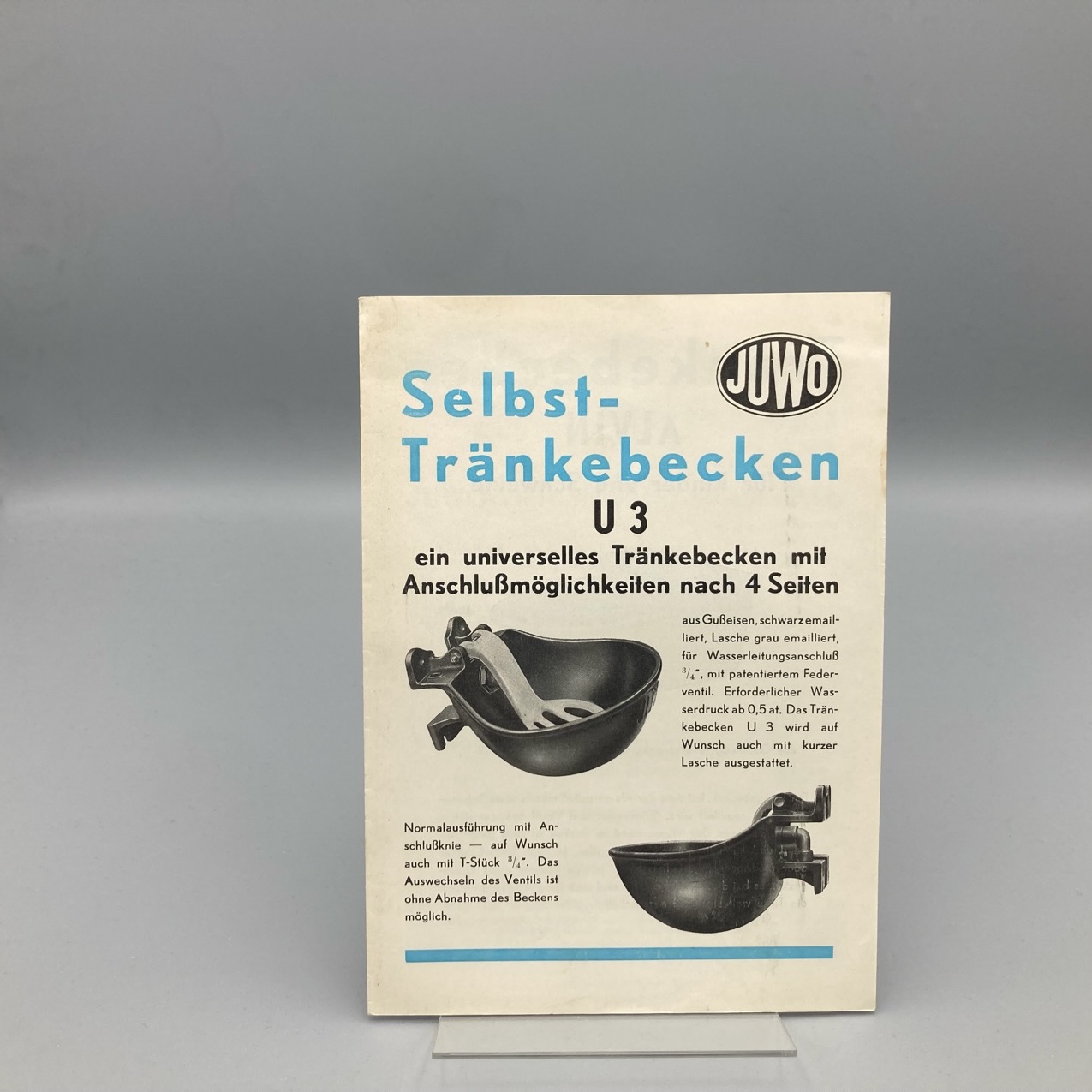 JUWO Prospekt Selbst-Tränkebecken