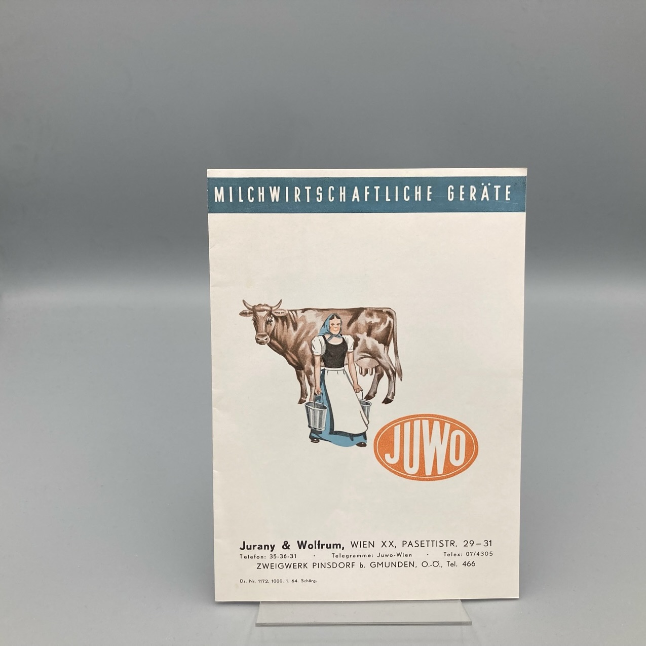 JUWO Prospekt Milchwirtschaftliche Geräte