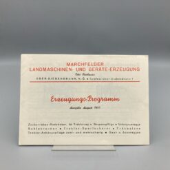 BRIEBAUER Prospekt Erzeugungs-Programm 08/1951