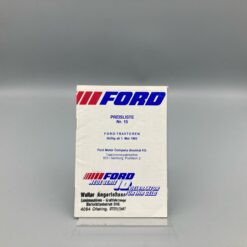 FORD Preisliste Nr. 15 Traktoren ab 05/1983