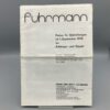 FUHRMANN Preisliste 09/1976 Anhänger u. Kipper