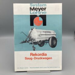 MEYER-LOHNE Prospekt Saug-Druckwagen "Rekordia"