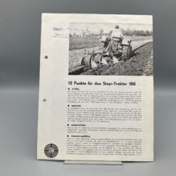 STEYR Prospekt "12 Punkte für den Steyr-Traktor 188"