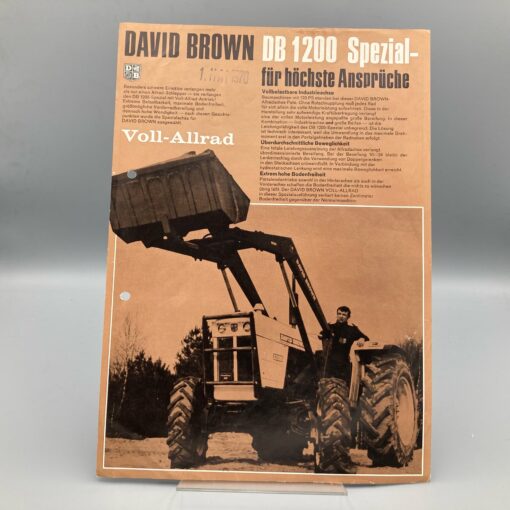 DAVID BROWN Prospekt Allrad-Schlepper DB1200