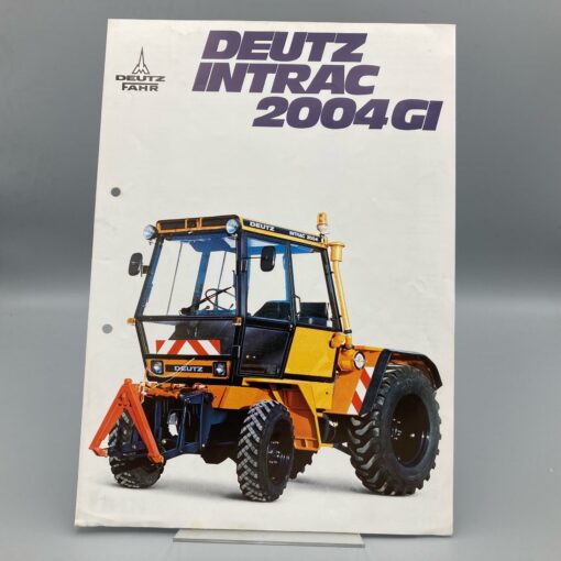 DEUTZ FAHR Prospekt Traktor Intrac 2004 GI