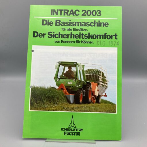DEUTZ FAHR Prospekt Traktor Intrac 2003