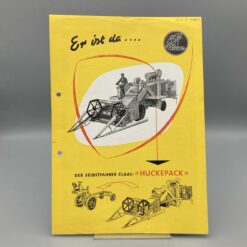 CLAAS Prospekt Mähdrescher Huckepack