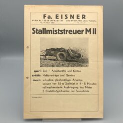 Fa. EISNER Prospekt Stallmiststreuer MII