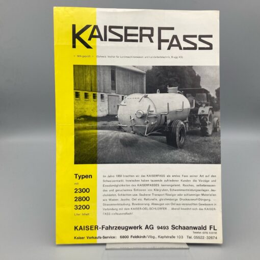 KAISER Prospekt Fässer