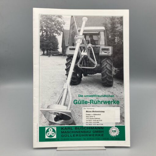 KBM BUSCHMANN Prospekt Gülle-Rührwerke