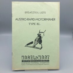 Vogel&Noot Ersatzteilliste Austro-Rapid-Motormäher Type RL